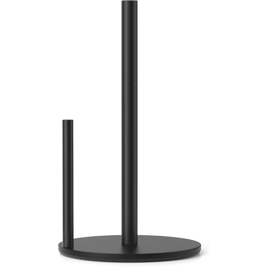 Black Stainless Steel Paper Towel Holder — Weighted Base