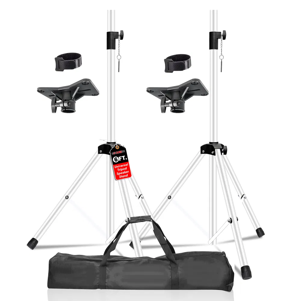 Adjustable Heavy-Duty Speaker Stand Tripod — 72" DJ/Studio