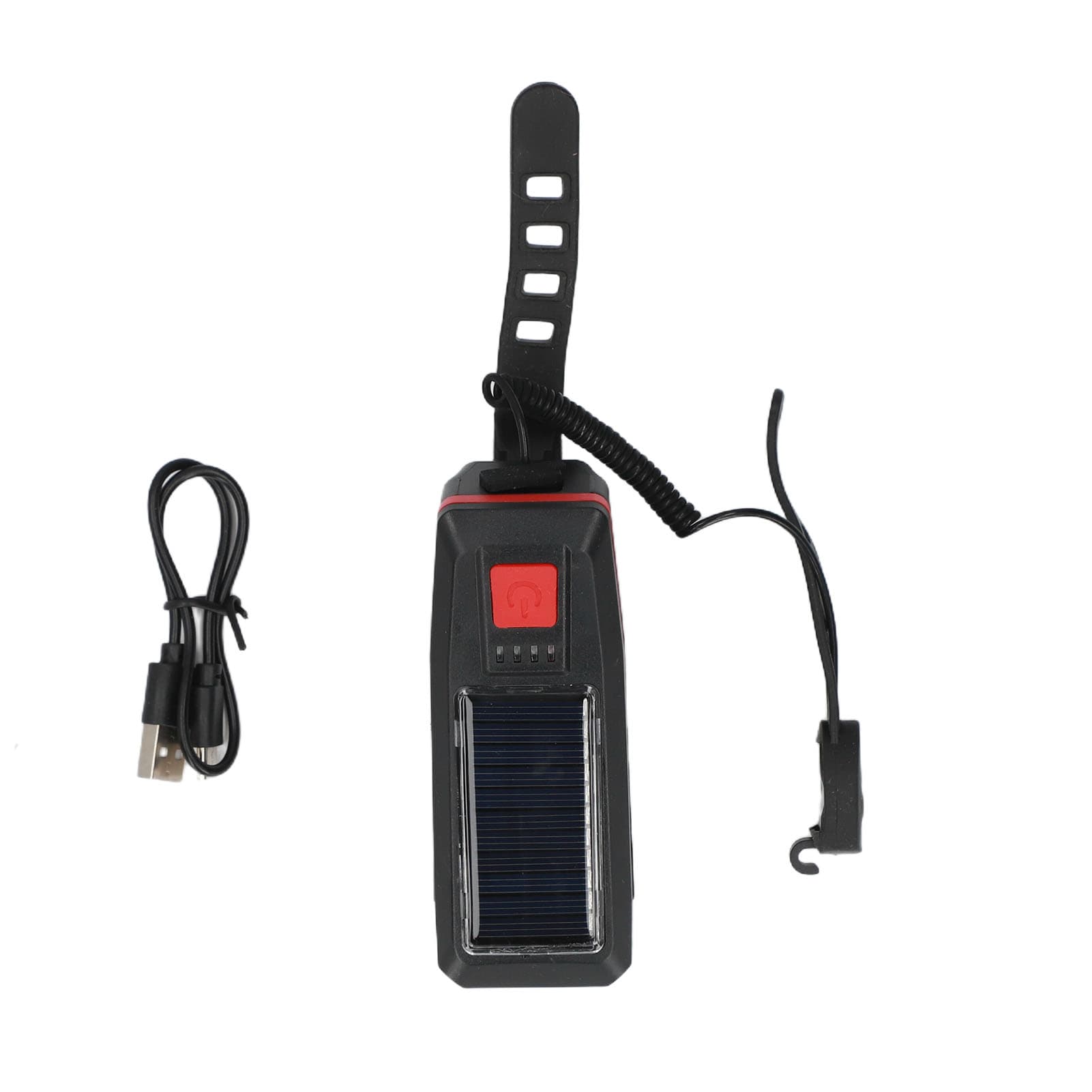 Solar-Powered Bike Light & Horn — Rechargeable, Night Riding