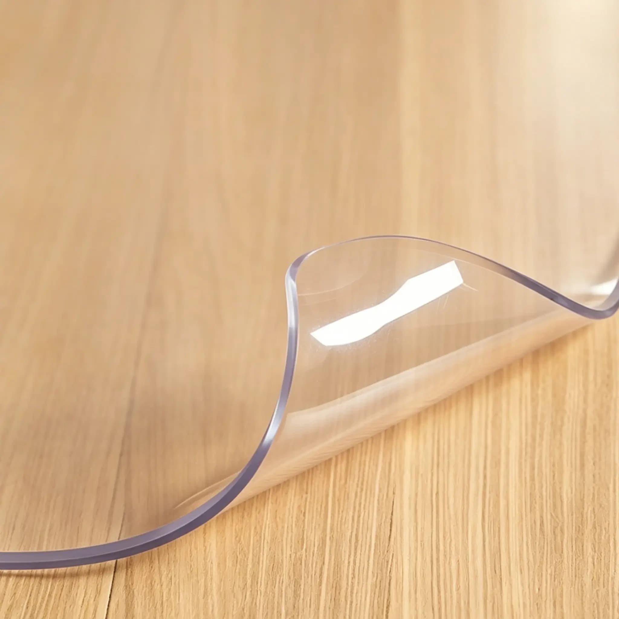 Table Cover 1.5 Mm Thick Clear PVC Desk Mat Protector Waterproof & Easy Cleaning Desk Pad Tablecloth For Office, Dining