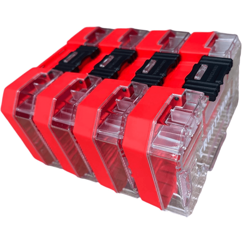 Stackable Plastic Storage Cases (4-Pack) — Versastack Compatible